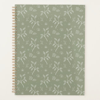 Feuilles simples et paisibles en vert olive