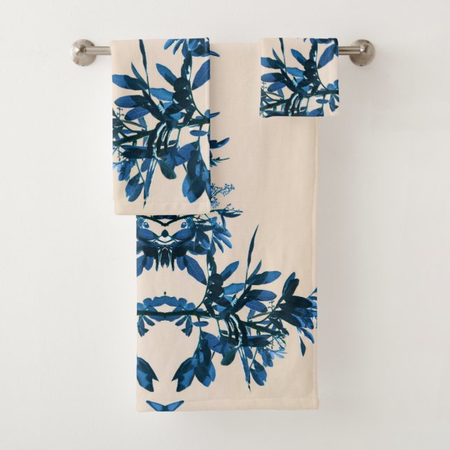 Feuilles stylisés de poivre bleu (En situation)