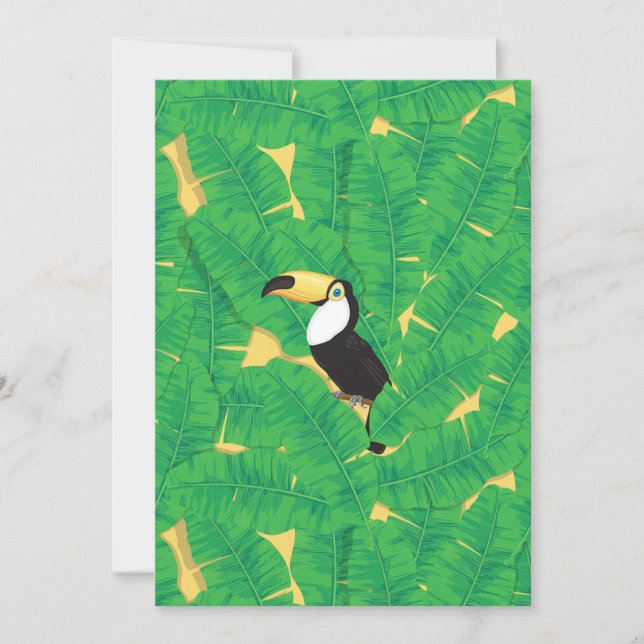 Feuilles toucans et bananes (Devant)