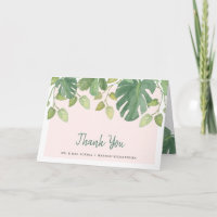 Feuilles Tropicales | Merci Blush et Vert