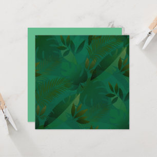 Feuilles tropicales mystiques exotiques de la jung