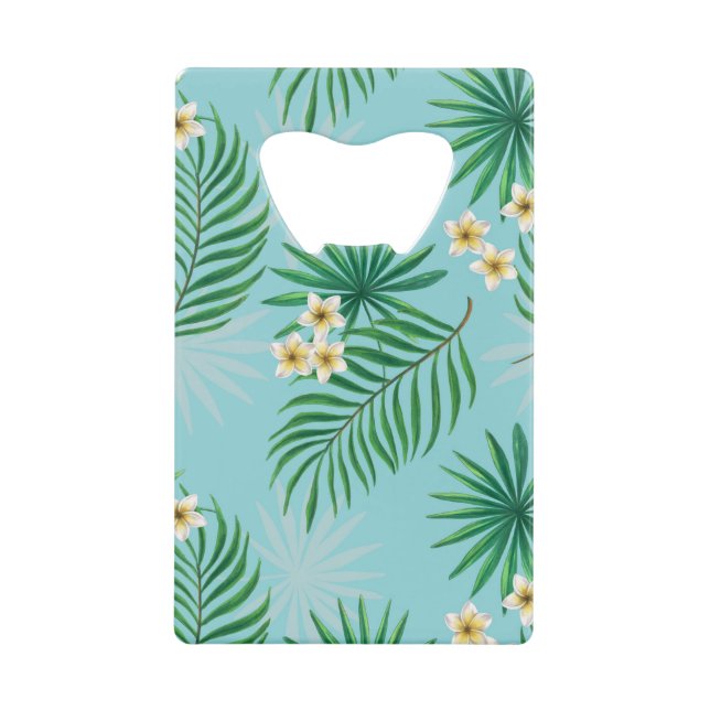 Feuilles tropicaux et fleurs (Devant)