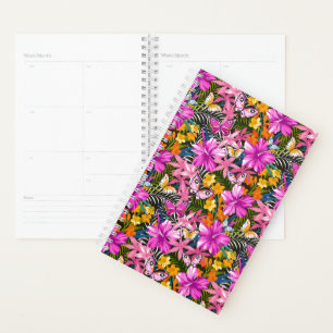 Feuilles tropicaux et fleurs