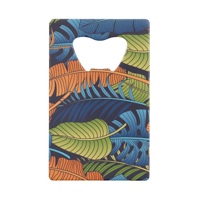 Feuilles tropicaux, motif sans couture fleurie. (Devant)