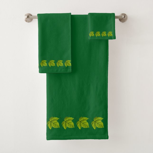 Feuilles vertes sur vert (En situation)
