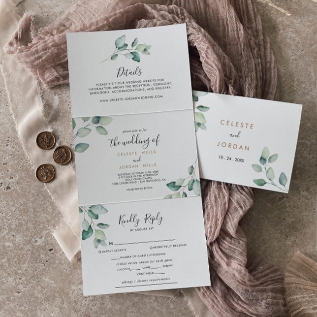 Feuilles verts classiques triple Mariage (Créateur téléchargé)