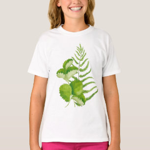 Feuilles verts en T-shirt