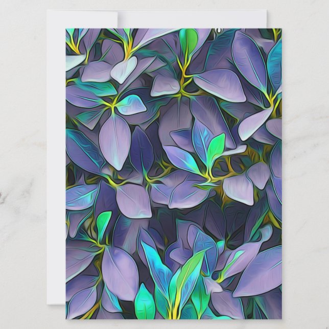 Feuilles violets enchantés (Devant)