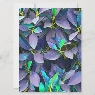 Feuilles violets enchantés