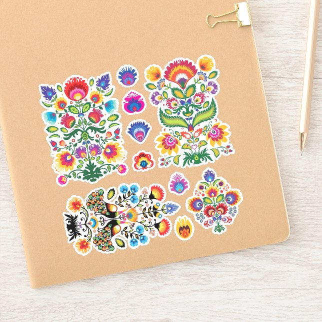 Feuillet autocollant Folklore #2 (Carnet)