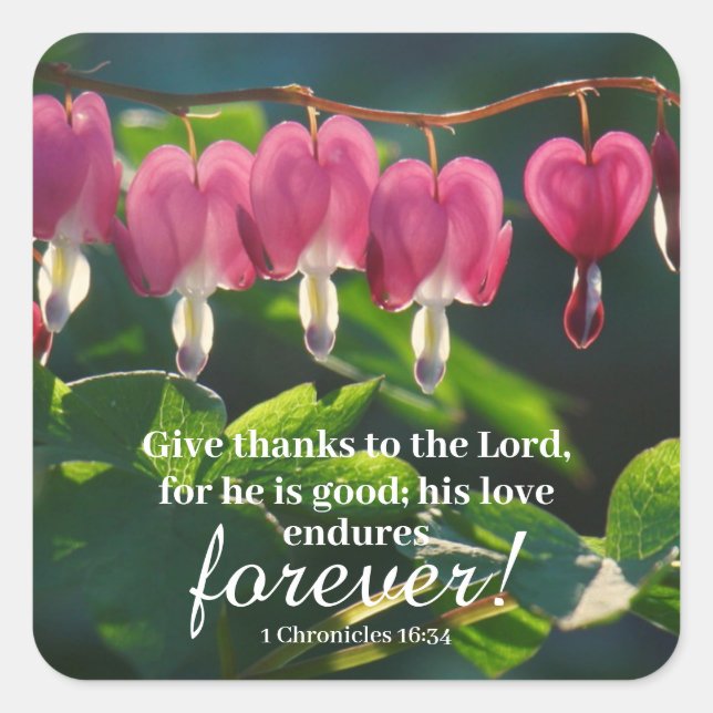 Feuillet autocollant "Son Amour Endures Forever" (Devant)