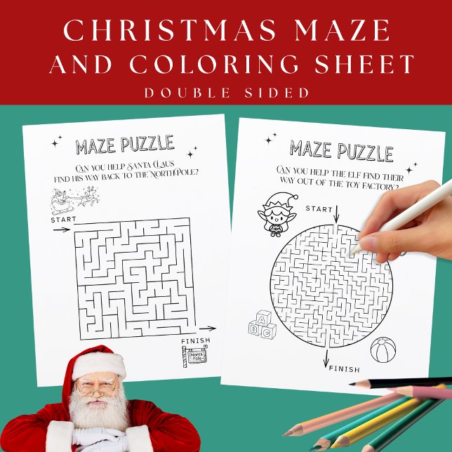 Feuillet de papier Mazout de Noël pour enfants (Créateur téléchargé)