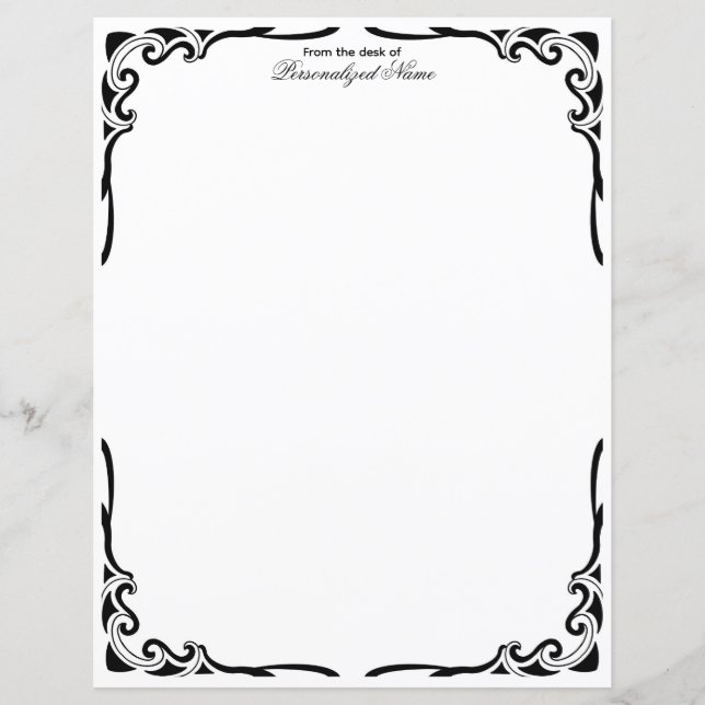 Feuillet de papier non doublé Danse ornementale (Devant)