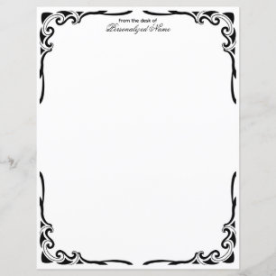 Feuillet de papier non doublé Danse ornementale