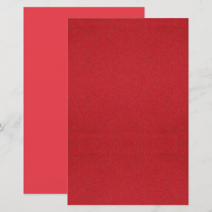 Feuillet papier imprimé en rouge de tomate texturé