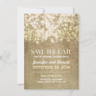 Feux à chaîne vintage enregistrer les cartes de da