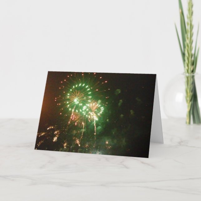 "Feux d'Aquatennial" Carte de félicitations #6 (Devant)