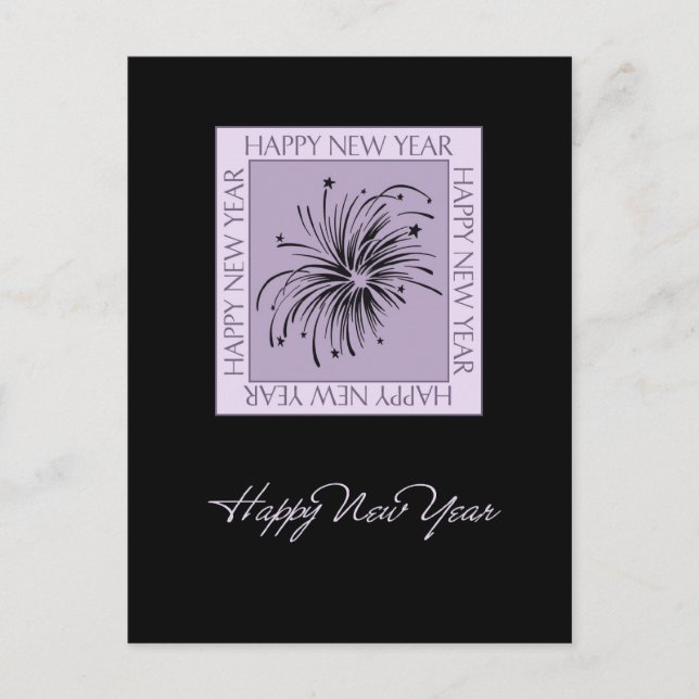 Feux d'artifice Bonne année Cartes postales (Devant)