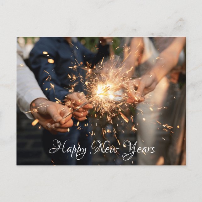 feux d'artifice carte postale (Devant)