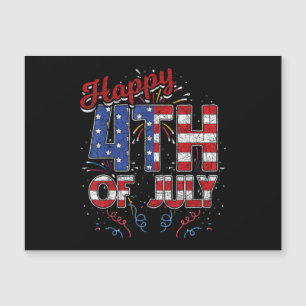 Feux d'artifice Joyeux 4 juillet Drapeau américain