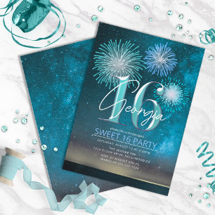 Feux d'artifice Sweet 16 Teal ID984