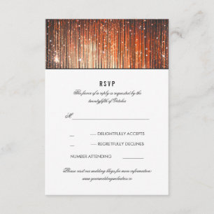 Feux de corail et d'or Mariage RSVP