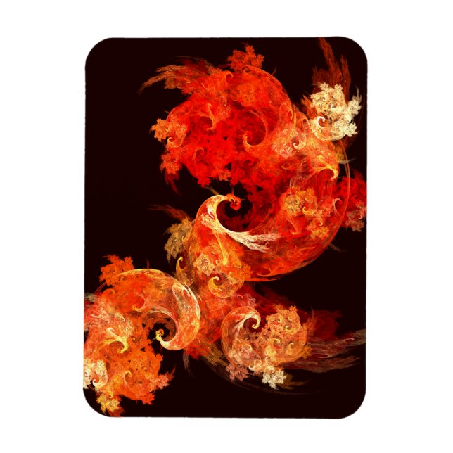 Feux de danse Magnet Art Abstrait Premium (Vertical)