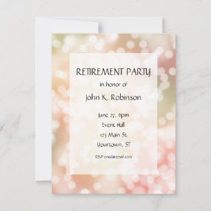 Feux de la partie Retraite Invitation de la partie