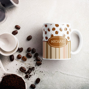 Fèves personnalisées café motif café Mug