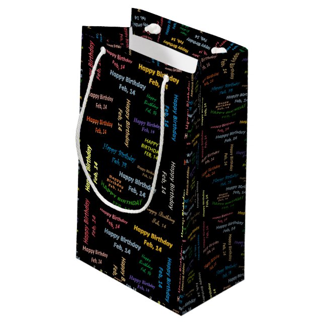Février, 14 Anniversaire Cadeau Sac (Dos Angle)