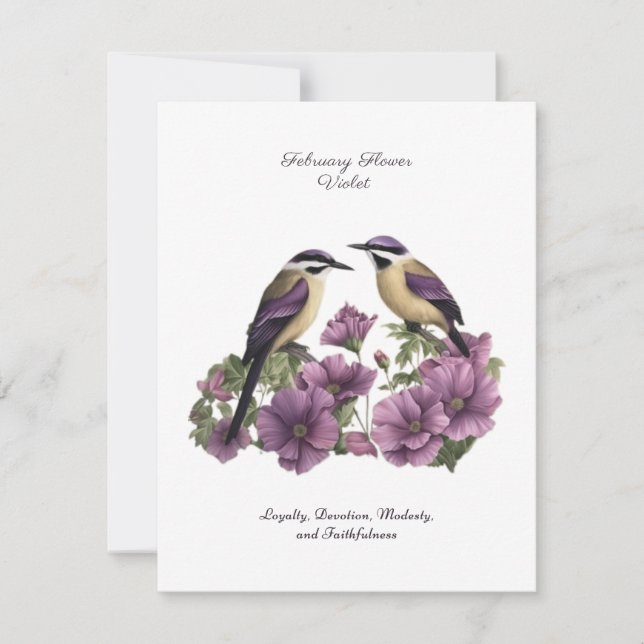 Février Mois de naissance Fleur personnalisée Anni (Devant)