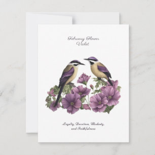 Février Mois de naissance Fleur personnalisée Anni