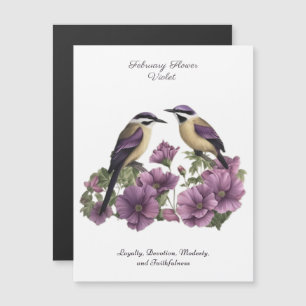 Février Mois de naissance Fleur personnalisée Anni