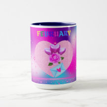 Février Mois du coeur Mug