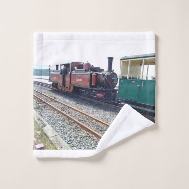 Ffestiniog Steam Engine Wash Cloth (Gant de toilette)