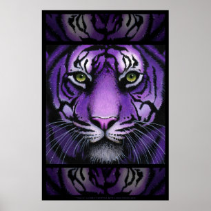 Fiala Purple Tiger Wild Cat Myka Jelina Poster