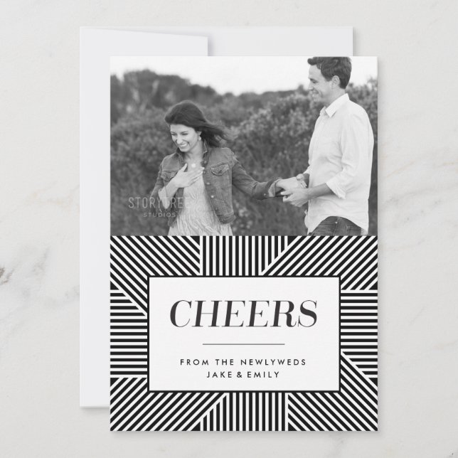 fiançailles audacieux des vacances 5 x 7, carte de (Devant)