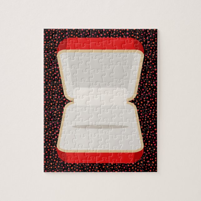 Fiançailles boîte à anneau puzzle (Vertical)