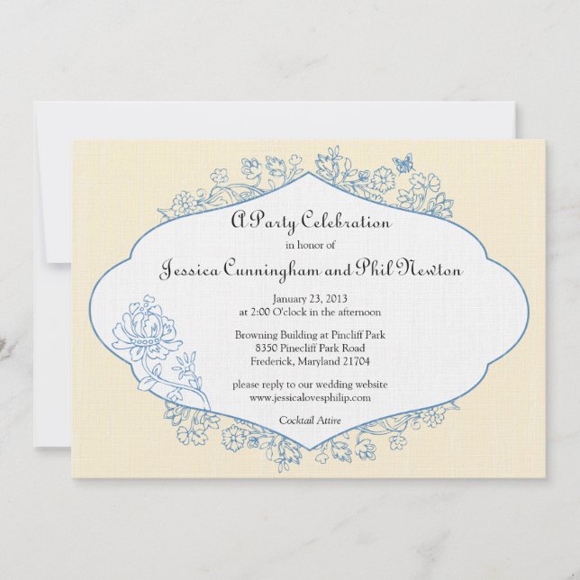 Fiançailles de pays français ou invitation à la do (Devant)