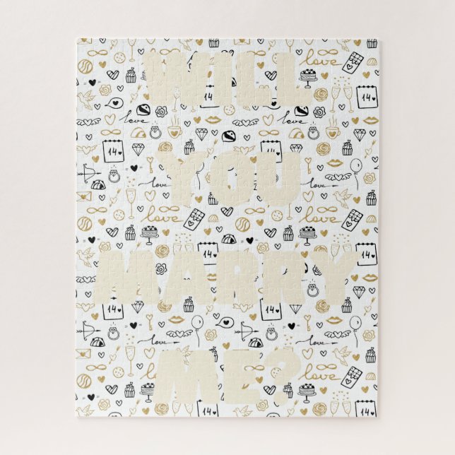 Fiançailles de proposition caché Jigsaw Puzzle (Vertical)