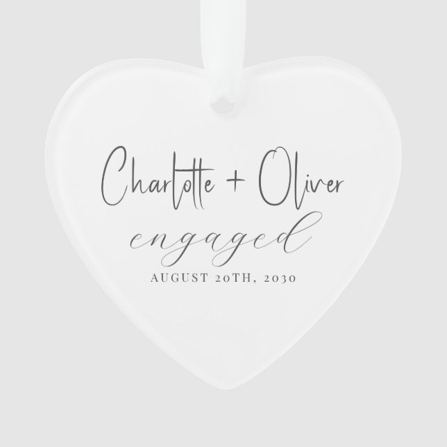 Fiançailles Keepsaké Heart (devant)