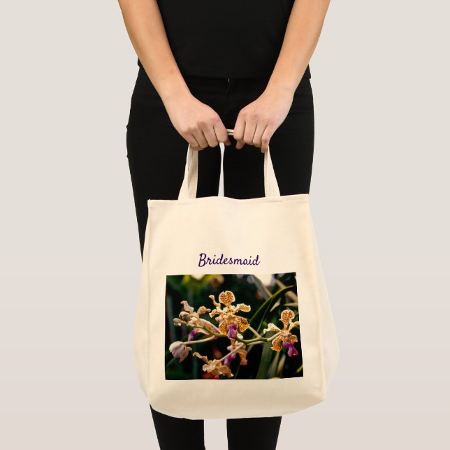 Fiançailles mariage Sac fourre-tout orchidée Bride (Devant (produit))