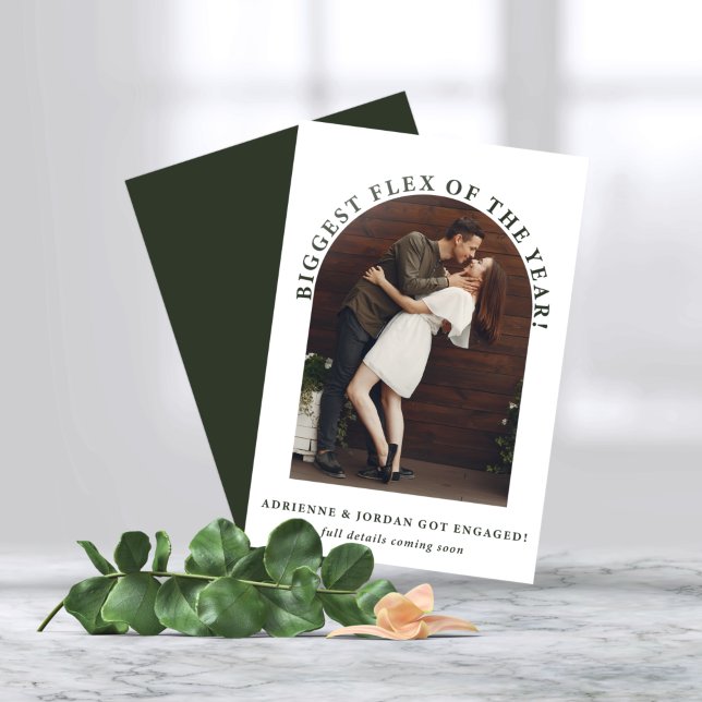 Fiançailles photo Arch moderne Faire-part (Créateur téléchargé)