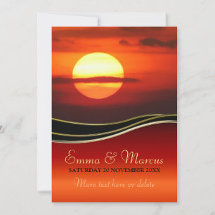 Fiançailles solaire / Faire-part de mariage