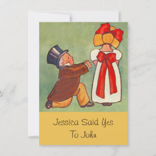 Fiançailles Vintage doux Invitations