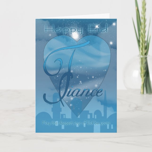 Fiance - Carte Jour Aïd - Joyeux Aïd (Devant)