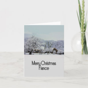 Fiance Joyeuse carte de Noël