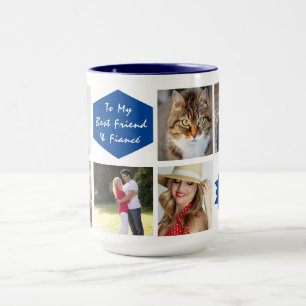 Fiance Modèle photo Collage Keepsaké Mug