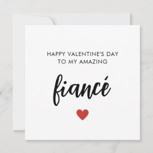 Fiancée romantique Carte Saint Valentin