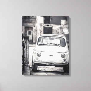 Fiat 500, cinquecento, en Italie, toile classique